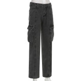 Street Hot Girl Style High Waist Casual Jeans