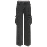 Street Hot Girl Style High Waist Casual Jeans