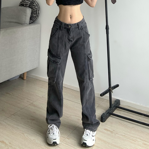 Street Hot Girl Style High Waist Casual Jeans