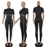 Sexy Fashion Solid Color Cool Jumpsuit