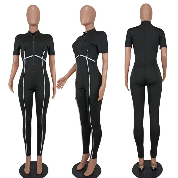 Sexy Fashion Solid Color Cool Jumpsuit
