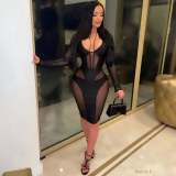 sexy slim see-through nightclub clothes