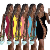 sexy chain slim dress