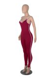 Pull Craft Suspender Jumpsuit Women's Solid Color Jumpsuit
