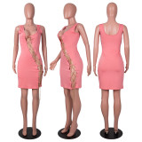 sexy chain slim dress