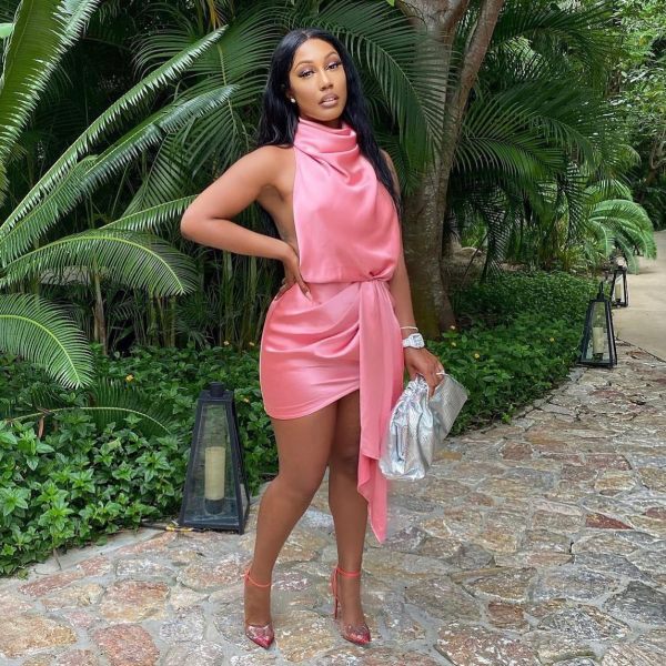 Sexy Ladies Nightclub Backless Dress Dress