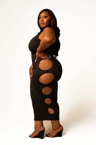 Plus Size Women's Fashion Basic Solid Color Dress