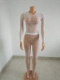 Sexy Mesh Moon Pattern Two-Piece Set   FFX1164S