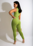 Skinny Colorblock Fashion Casual Jumpsuit