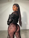 Sexy Mesh Moon Pattern Two-Piece Set   FFX1164S