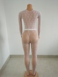 Sexy Mesh Moon Pattern Two-Piece Set   FFX1164S