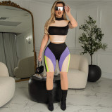 Women's Sexy 3-Color Mesh Splicing Two-Piece Set