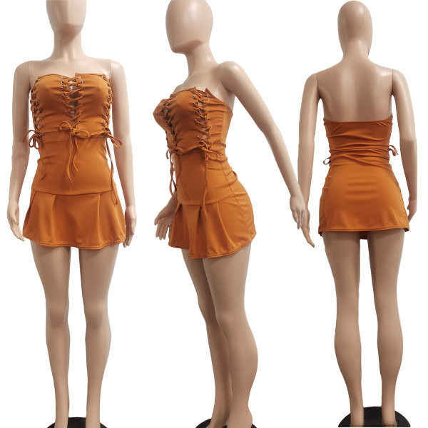 Fashion Sexy Hollow Out Eyelet Sleeveless Dress