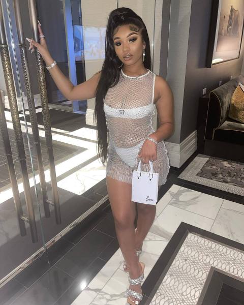 Sexy Women's Mesh stitching high-end sexy sleeveless ultralight dress