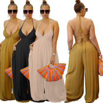 Suspenders Backless Bandeau Wide Leg Pants Jumpsuits Suspenders Backless Bandeau Wide Leg Pants Jumpsuits