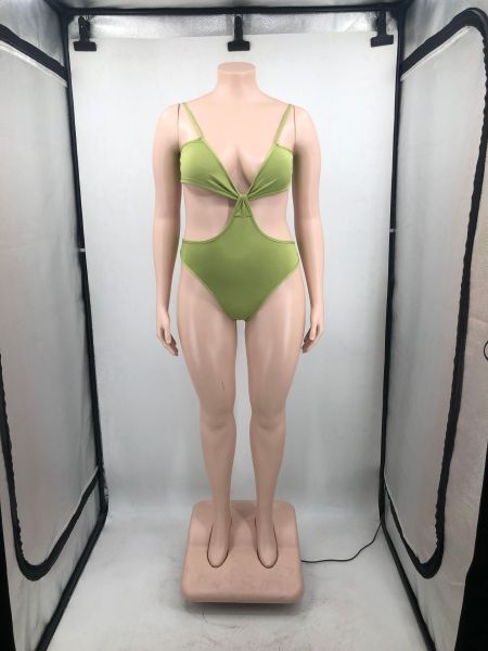 Sexy Elastic Swimsuit Sunscreen Solid Color Two Piece Set
