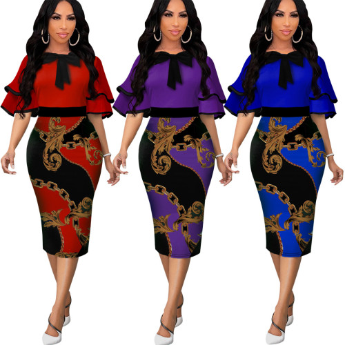 Sexy Fashion Digital Print Women Dress
