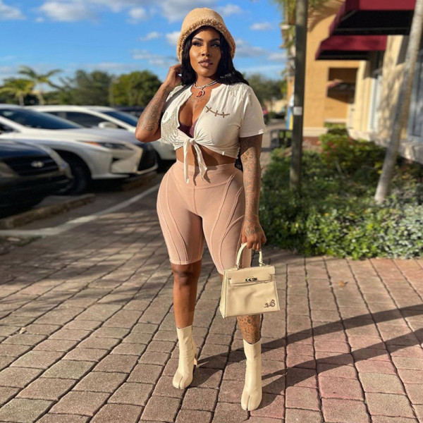 Sexy Mesh Hollow Perspective Street Shoot High Waist Pack Hip Tight Casual Pants