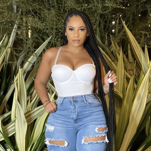Sexy Sling Bodysuit High Waist Hollow Mesh Short Suit Women