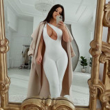 Sleeveless One-Shoulder Hip Lift Jumpsuit Sports Jumpsuit