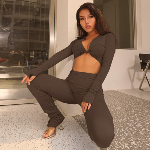 Fashion Slim Yoga Sports Suit Women's Two Piece