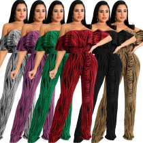 Sexy and fashionable word neck tube top jumpsuit Sexy and fashionable word neck tube top jumpsuit