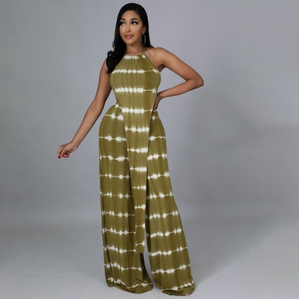 women's fashion two piece printed plus size suit