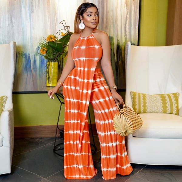 women's fashion two piece printed plus size suit
