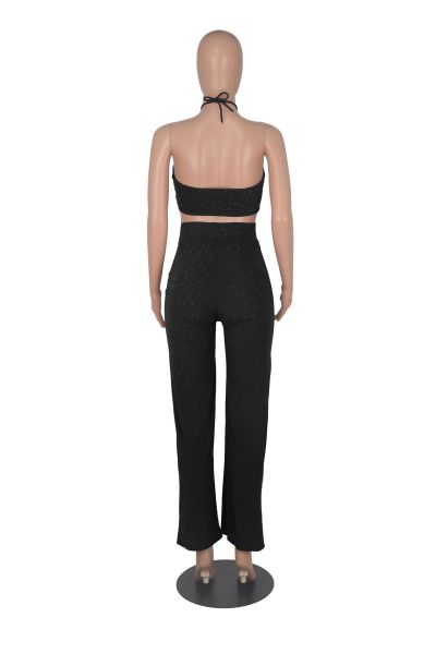 Bright Silk Bandage Two Piece Women's Clothing