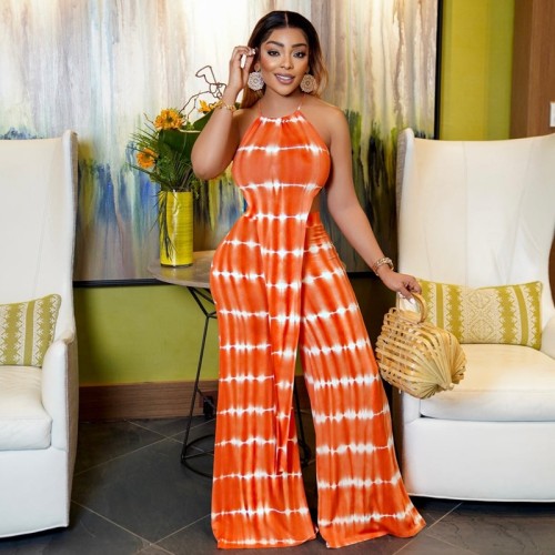 women's fashion two piece printed plus size suit