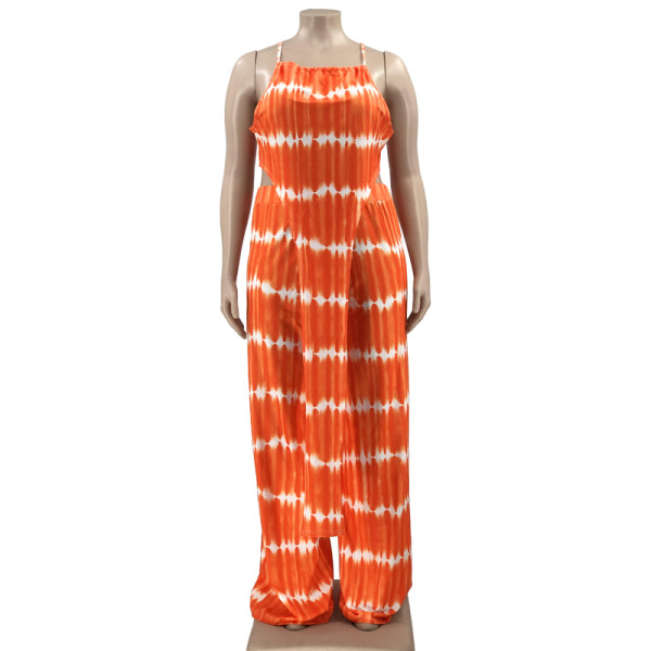 women's fashion two piece printed plus size suit