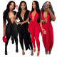 Nightclub clothes sexy deep V-neck pit strips strapless backless jumpsuit