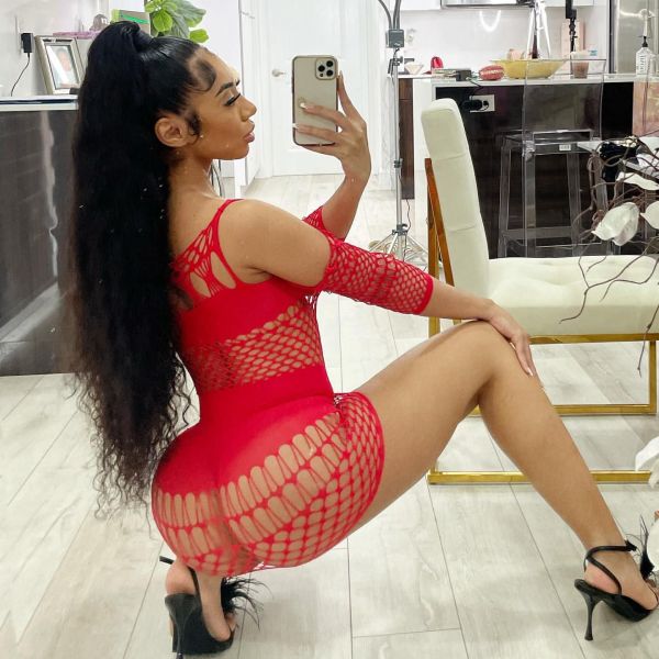 Women's Sexy Hollow Lingerie Sexy Mesh Backless Swimwear Nightclub Dress