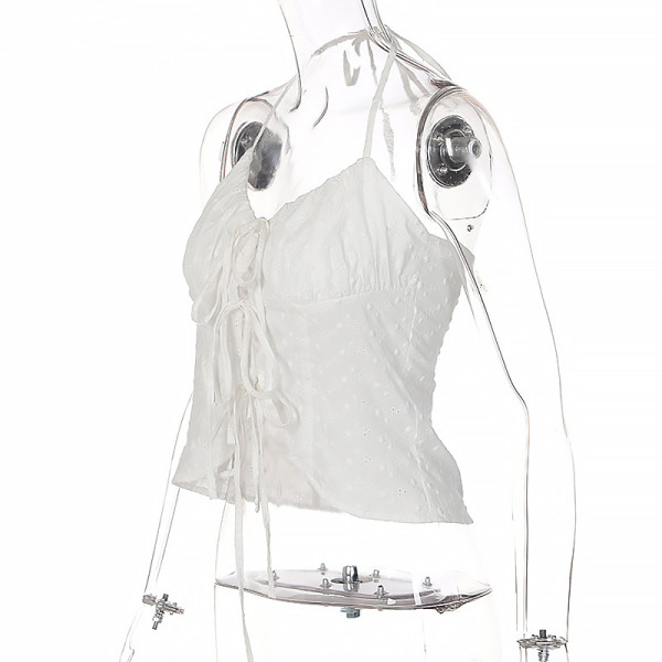 Sexy Slim Navel Lace Wrap Chest Halter Bottom Top