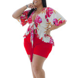 plus size women's two piece suit