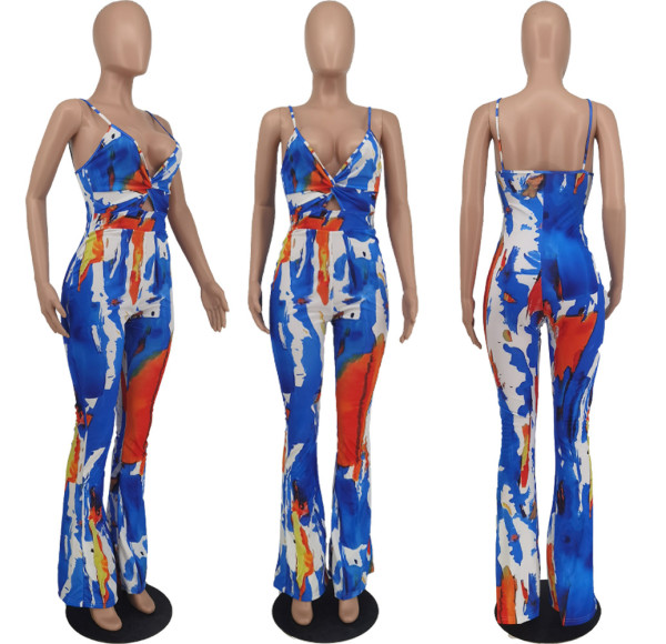 tie-dye jumpsuit