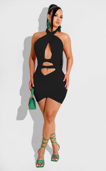 lace-up dress