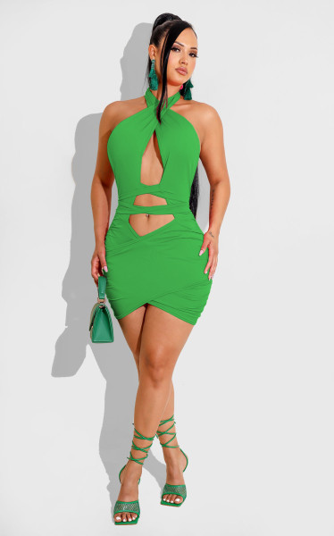 lace-up dress
