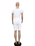 Fashion casual suit striped stitching casual two-piece suit