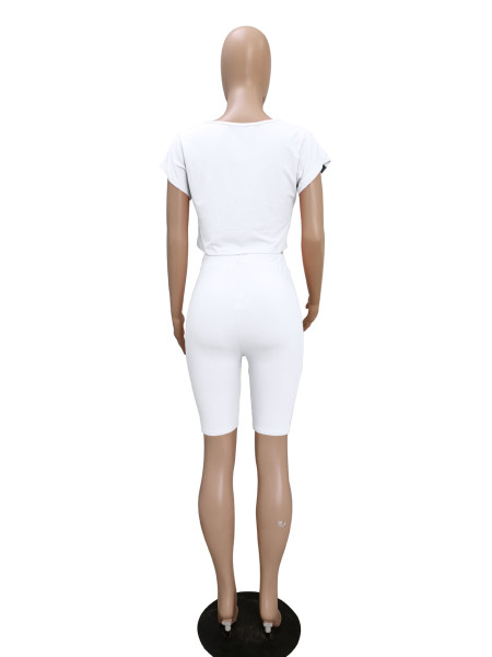 Fashion casual suit striped stitching casual two-piece suit