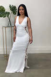lace-up dress