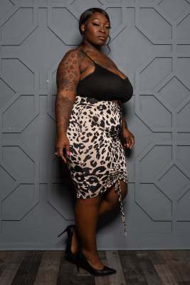 women's plus size colorblock dress