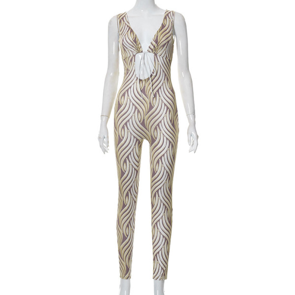 Printed sexy slim pants high waist hip lift casual pants