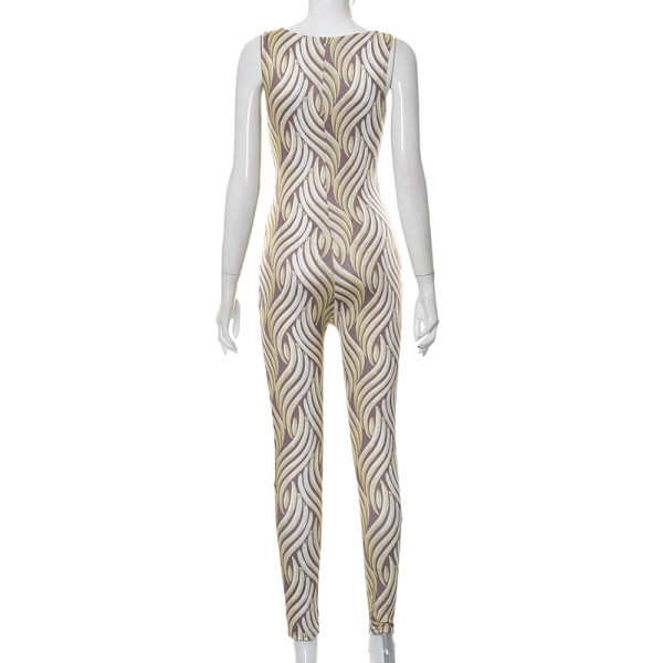Printed sexy slim pants high waist hip lift casual pants