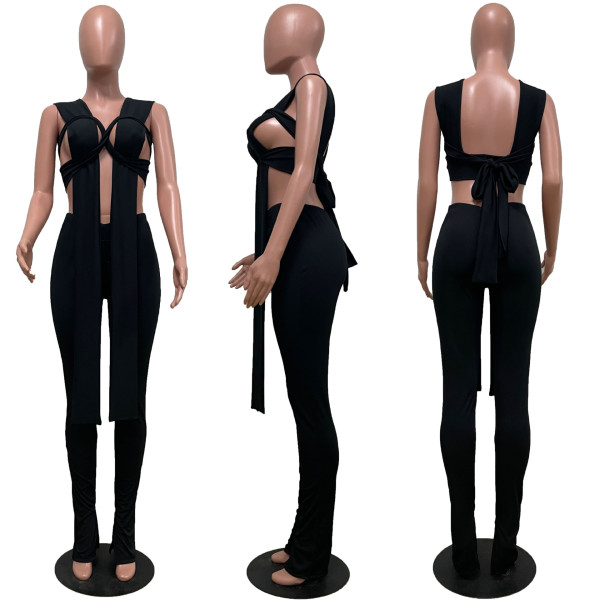 Women's Sexy Solid Color Fashion Casual Suit