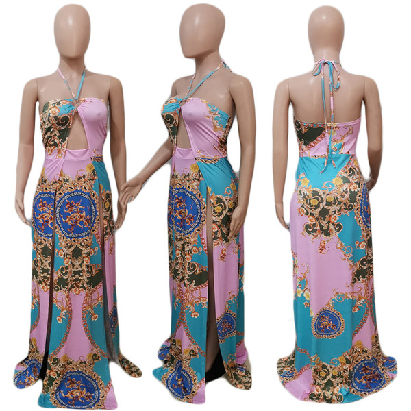 Digital Printing Fashion Sexy Women Dresses