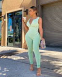 Tank Top Thread Casual Commuter Jumpsuit