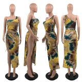 dress temperament high-end one shoulder skirt