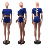 Women's Fashion Suit Casual Strap Backless Two Piece Set