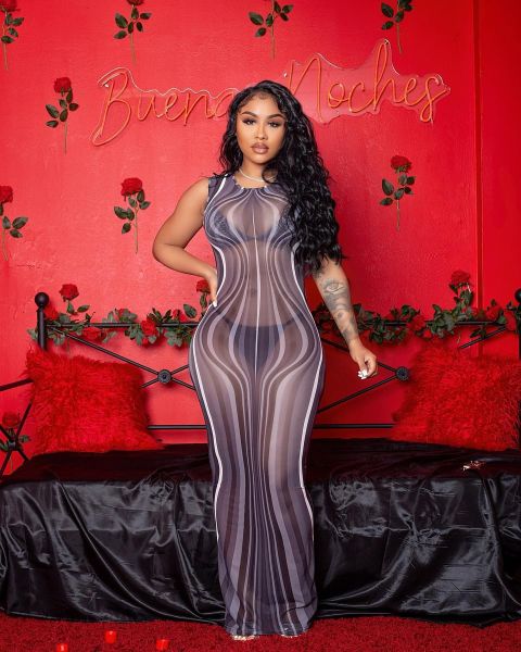Mesh Sliver Dress Sleeveless Long Dress
